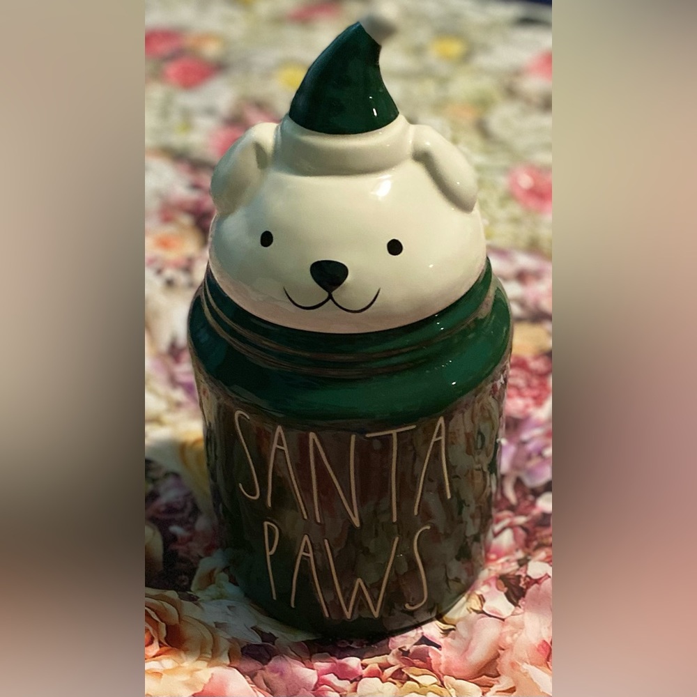 Rae Dunn doggie treat jar